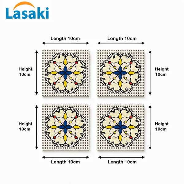 Lasaki_Moroccan_green_tile_4x4_inch_(set_of_4)_Handmade_Ceramic_tiles_for_Kitchen,_Bathroom_&_Wall_D�cor