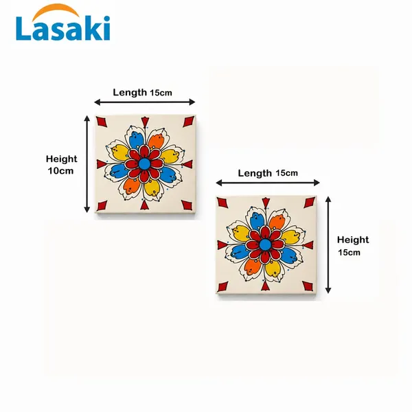 Lasaki_Ananta_multi_tile_6x6_inch_(Set_of_2)_Handmade_Ceramic_tiles_for_Kitchen,_Bathroom_&_Wall_D�cor