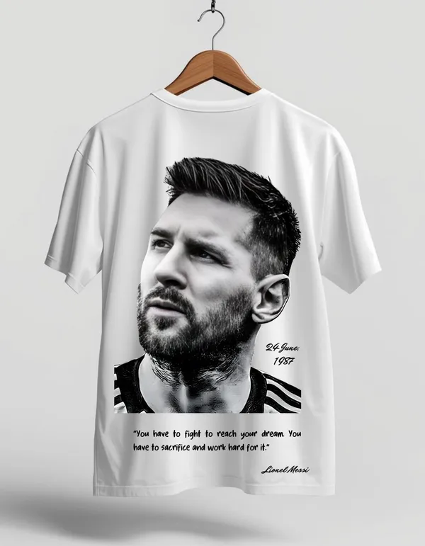 White_Proleague_Series_Cotton_Oversize_Fit_T-Shirt_For_Men