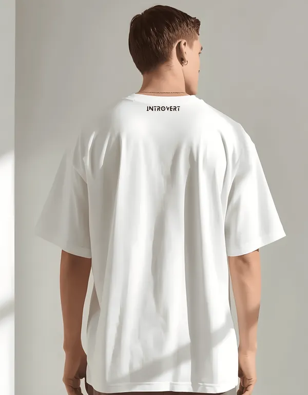 White_Primeword_Edition_Cotton_Oversize_Fit_T-Shirt_For_Men