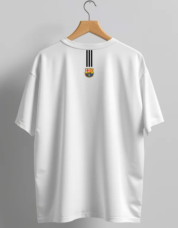 White_Proleague_Series_Cotton_Oversize_Fit_T-Shirt_For_Men