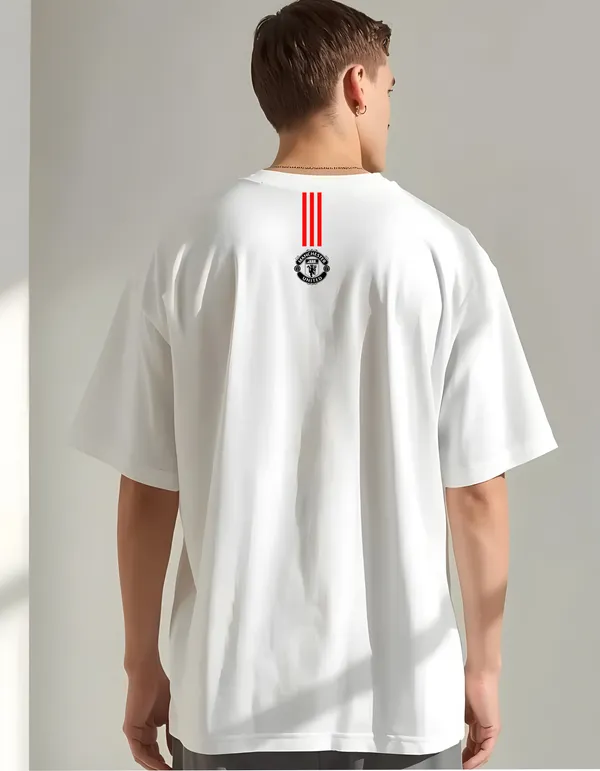 White_Proleague_Series_Cotton_Oversize_Fit_T-Shirt_For_Men