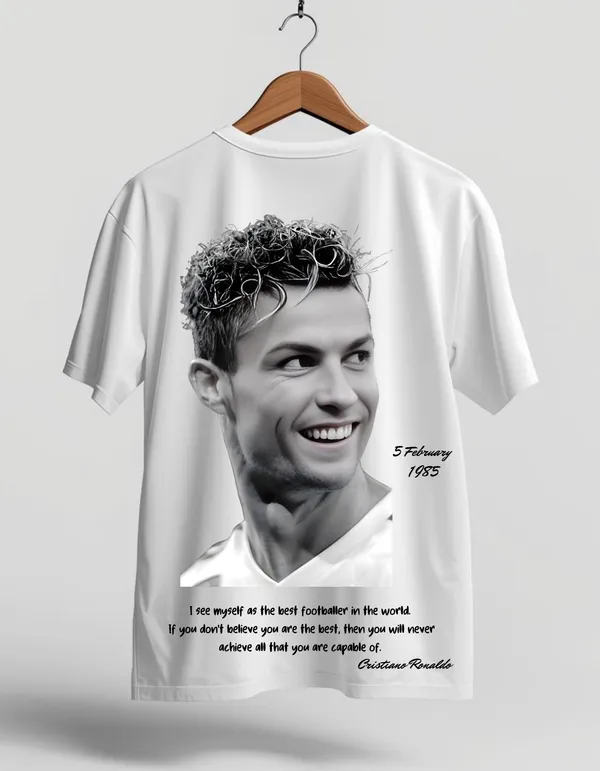 White_Proleague_Series_Cotton_Oversize_Fit_T-Shirt_For_Men