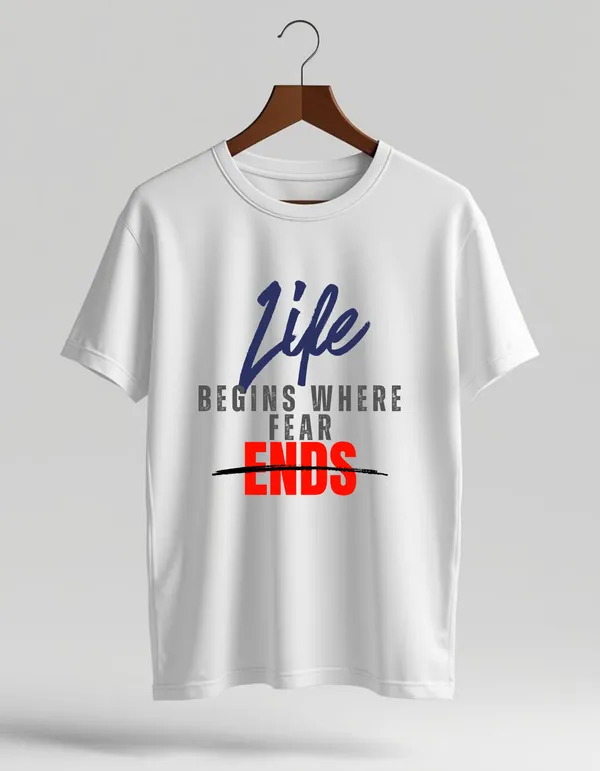 White_Quotecraft_Series_Cotton_Regular_Fit_T-Shirt_For_Men