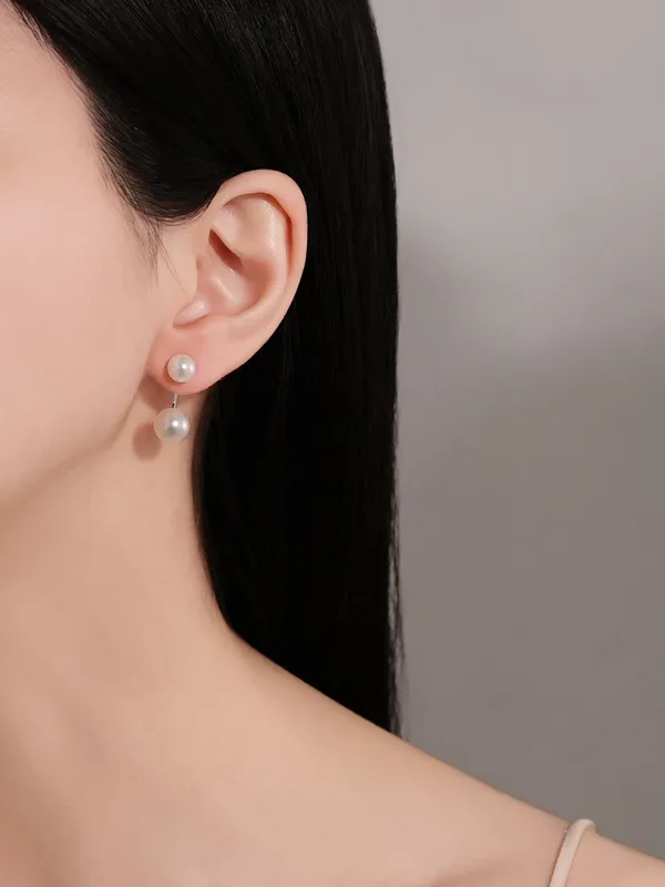 925_Silver_Twin_Pearl_Arc_Earrings_For_Women