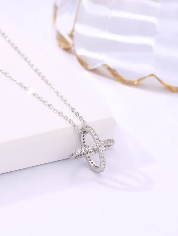 925_Silver_Swarovski_Shine_Pendant_Chain_For_Women