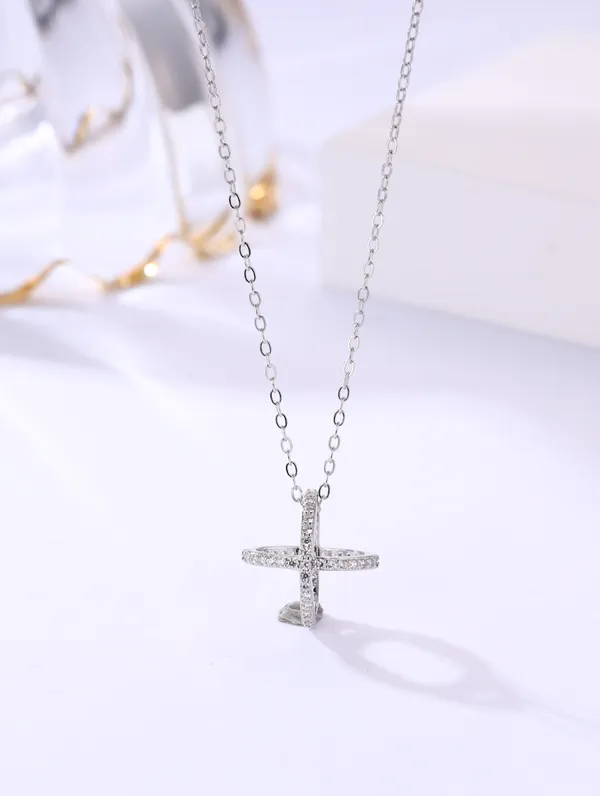 925_Silver_Swarovski_Shine_Pendant_Chain_For_Women