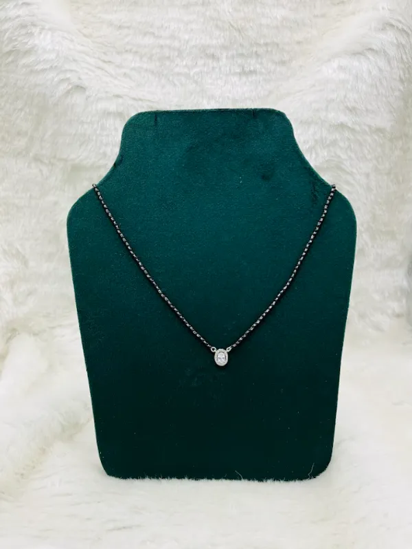 925_Silver_Triple_Pear_Solitaire_And_Elegant_Oval_Mangalsutra_For_Women(Pack_Of_2)