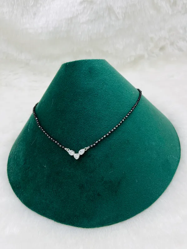 925_Silver_Triple_Pear_Solitaire_And_Elegant_Oval_Mangalsutra_For_Women(Pack_Of_2)