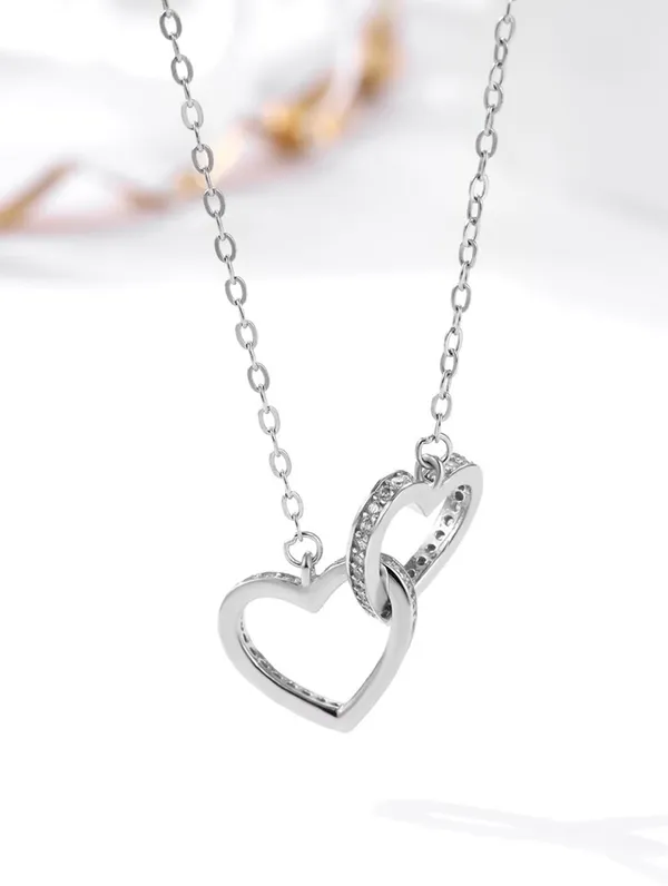 925_Silver_Eternal_Togetherness_Pendant_Chain_For_Women