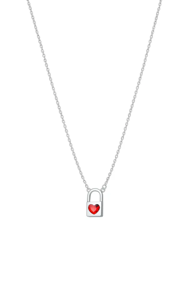925_Silver_Crimson_Love_Pendant_For_Women