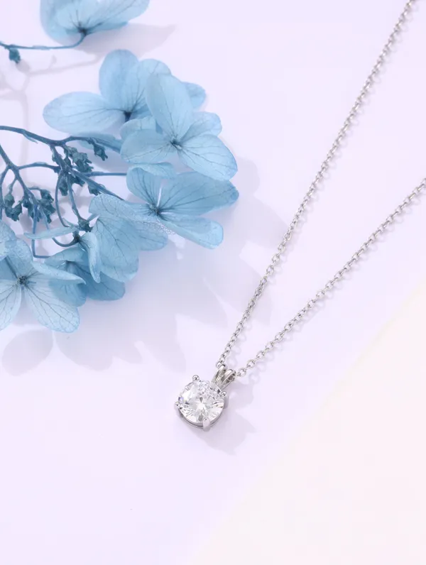 925_Silver_Sterling_Classic_Solitaire_For_Women