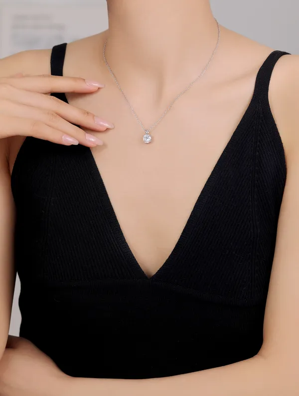 925_Silver_Sterling_Classic_Solitaire_For_Women