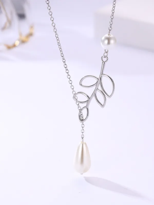 925_Silver_Pearl_Whisper_Pendant_Chain_For_Women