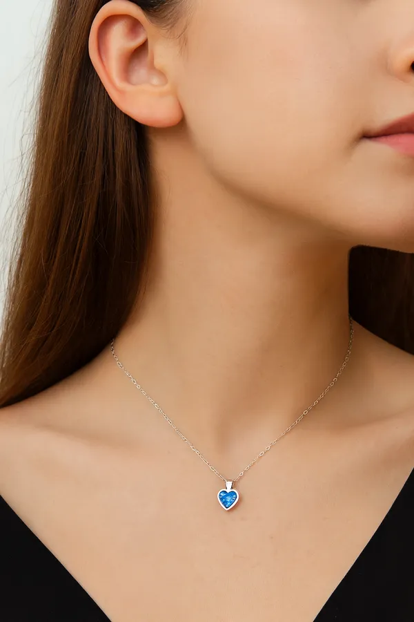 925_Silver_Sterling_Lovestone_Necklace_For_Women