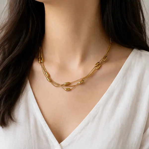Ridhvee_Anti-Tarnish_Gold_Plated_Multi-Layer_Chain_Necklace_For_Women_&_Girls_|_Elegant_Layered_Bead_Chain_Necklace_|_Skin_Friendly_Lightweight_Fashion_Jewellery_|_Rv-At-Cpd-019