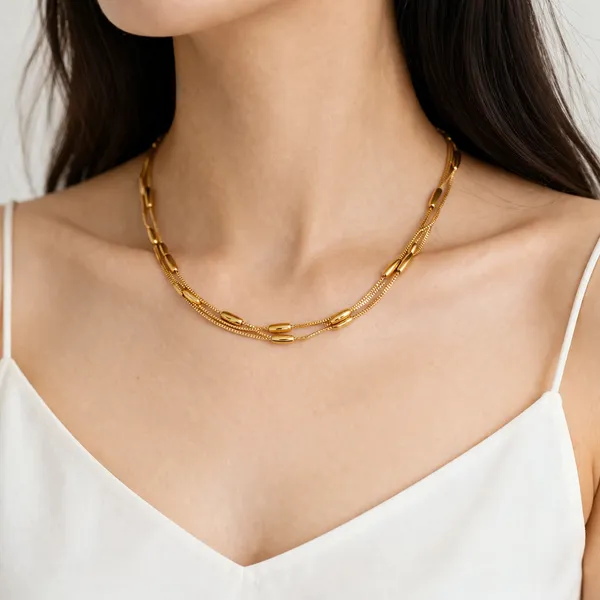 Ridhvee_Anti-Tarnish_Gold_Plated_Multi-Layer_Chain_Necklace_For_Women_&_Girls_|_Elegant_Layered_Bead_Chain_Necklace_|_Skin_Friendly_Lightweight_Fashion_Jewellery_|_Rv-At-Cpd-019