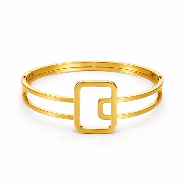 Ridhvee_Anti-Tarnish_Gold_Plated_Geometric_Designer_Kada_Bangle_For_Women_&_Girls_|_Elegant_Modern_Open_Frame_Bracelet_|_Skin_Friendly_Lightweight_Fashion_Jewellery_|_Rv-At-Kab-018