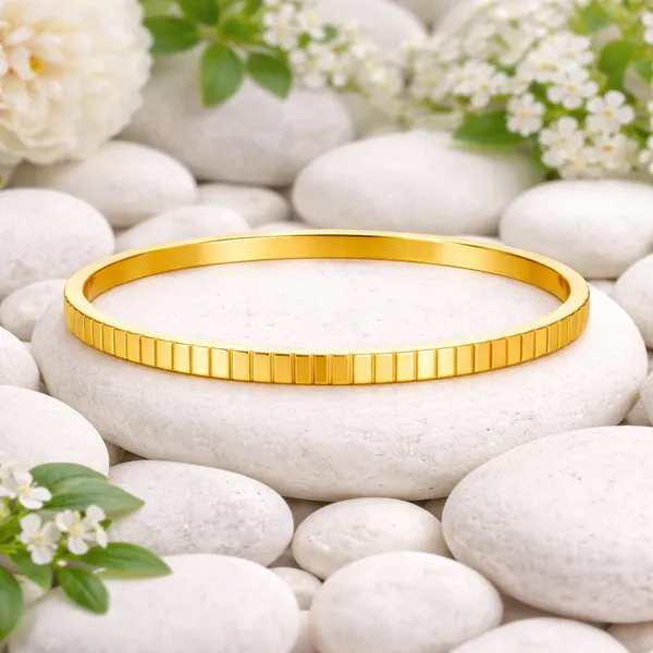 Ridhvee_Anti-Tarnish_Gold_Plated_Minimalist_Kada_Bangle_For_Women_&_Girls_|_Elegant_Textured_Bracelet_|_Skin_Friendly_Lightweight_Fashion_Jewellery_|_Rv-At-Kab-020