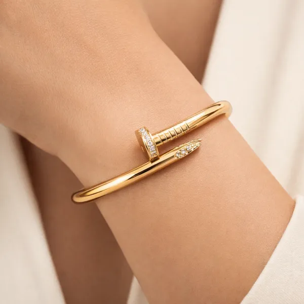 Ridhvee_Anti-Tarnish_Nail_Cartier_|_Fold-Over_Gold_Plated_Bangle_|_Skin-Friendly_No_Kada_Bracelet_With_Diamond_Accents_|_Elegant_Everyday_Luxury_Jewelry_-_Rv-At-Kab-002