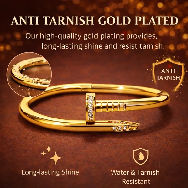 Ridhvee_Anti-Tarnish_Nail_Cartier_|_Fold-Over_Gold_Plated_Bangle_|_Skin-Friendly_No_Kada_Bracelet_With_Diamond_Accents_|_Elegant_Everyday_Luxury_Jewelry_-_Rv-At-Kab-002