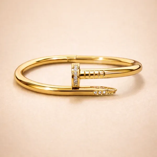 Ridhvee_Anti-Tarnish_Nail_Cartier_|_Fold-Over_Gold_Plated_Bangle_|_Skin-Friendly_No_Kada_Bracelet_With_Diamond_Accents_|_Elegant_Everyday_Luxury_Jewelry_-_Rv-At-Kab-002