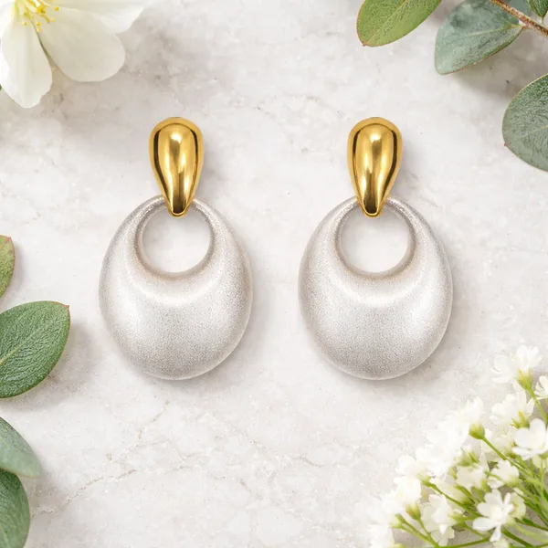 Ridhvee_Dual_Tone_Drop_Earrings_For_Women_|_Gold_Plated_Stud_With_Matte_Pearl_Finish_Dangle_|_Elegant_Lightweight_Statement_Earrings_For_Party,_Office_&_Daily_Wear