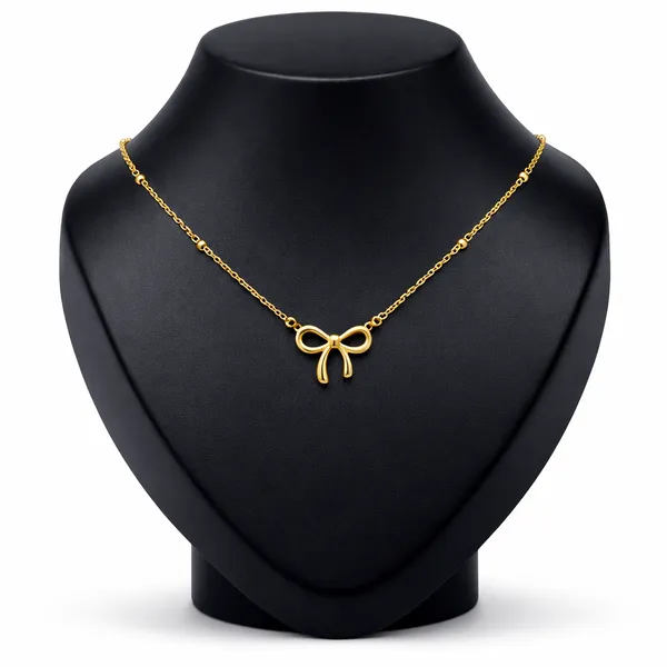 Ridhvee_Anti-Tarnish_Gold_Plated_Bow_Knot_Pendant_Necklace_For_Women_&_Girls_|_Elegant_Ribbon_Bow_Chain_Necklace_|_Skin_Friendly_Lightweight_Fashion_Jewellery_|_Rv-At-Cpd-008