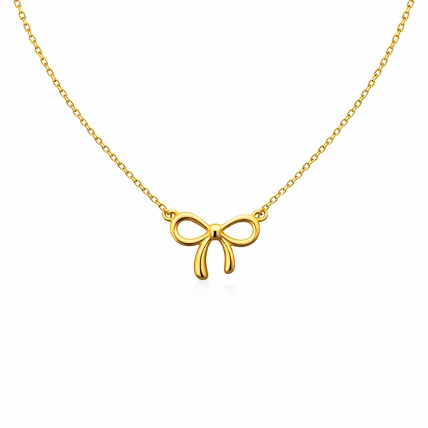 Ridhvee_Anti-Tarnish_Gold_Plated_Bow_Knot_Pendant_Necklace_For_Women_&_Girls_|_Elegant_Ribbon_Bow_Chain_Necklace_|_Skin_Friendly_Lightweight_Fashion_Jewellery_|_Rv-At-Cpd-008