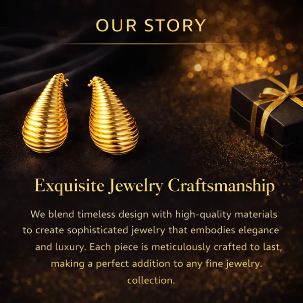 Ridhvee_Anti-Tarnish_Gold_Plated_Teardrop_Statement_Earrings_For_Women_&_Girls_|_Ribbed_Textured_Drop_Design_|_Skin_Friendly_Lightweight_Fashion_Jewellery_|_Rv-At-Erg-020