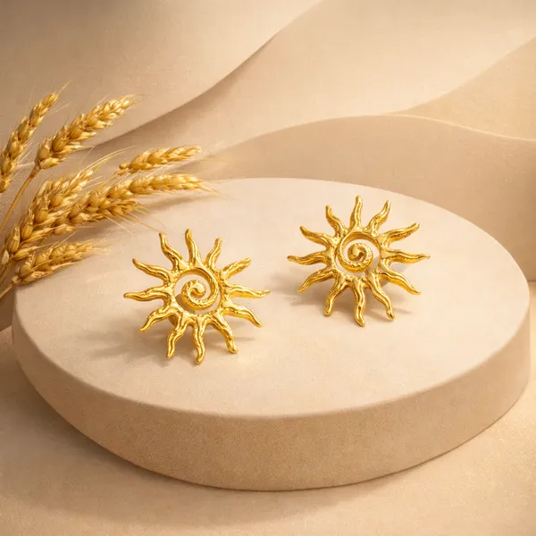 Ridhvee_Anti-Tarnish_Sun_Shaped_Gold_Plated_Stud_Earrings_For_Women_&_Girls_|_Skin_Friendly_|_Butterfly_Clasp_|_Minimalist_Statement_Earrings_|_Fashion_Jewellery_Gift_|_Rv-At-Erg-005