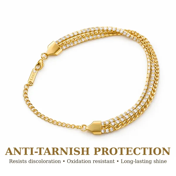 Ridhvee_Anti-Tarnish_Gold_Plated_Crystal_Chain_Bracelet_For_Women_&_Girls_|_Triple_Layer_Sparkling_Stone_Bracelet_|_Adjustable_|_Skin_Friendly_Lightweight_Fashion_Jewellery_|_Rv-At-Brc-012