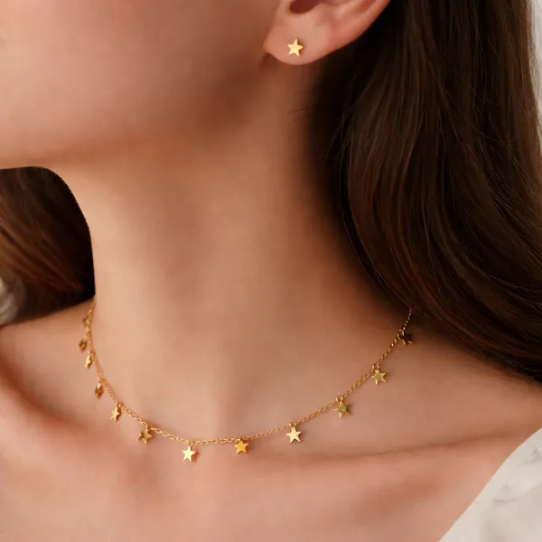 Ridhvee_Gold_Plated_Anti-Tarnish_Necklace_Set_For_Women_|_Adjustable_Lobster_Clasp_Neck_Chain_|_Skin_Friendly_Elegant_Jewellery_Set_|_Stylish_Necklace_For_Girls_&_Women