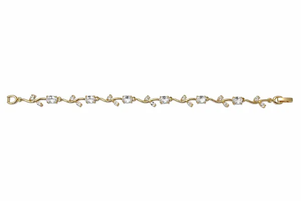 RIDHVEE_Gold_Plated_Crystal_Vine_Bracelet_for_Women_|_Anti-Tarnish_Floral_Link_Bracelet_with_Cubic_Zirconia_|_Elegant_Adjustable_Designer_Jewellery_for_Girls_&_Women_(RV-AT-BRC-022)