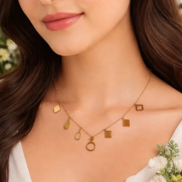 RIDHVEE_Charm_Pendant_Necklace_for_Women_|_Anti-Tarnish_Gold_Plated_Chain_with_Multi_Charm_Design_|_Minimalist_Layering_Necklace_for_Daily_Wear_&_Party_Wear_Jewellery_(RV-AT-CPD-028)