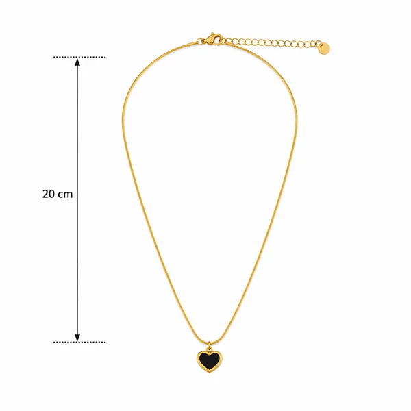 RIDHVEE_Black_Heart_Pendant_Necklace_for_Women_|_Anti-Tarnish_Gold_Plated_Chain_|_Minimalist_Heart_Charm_Daily_Wear_Jewellery_|_Elegant_Party_Wear_&_Gift_Necklace_(RV-AT-CPD-030)
