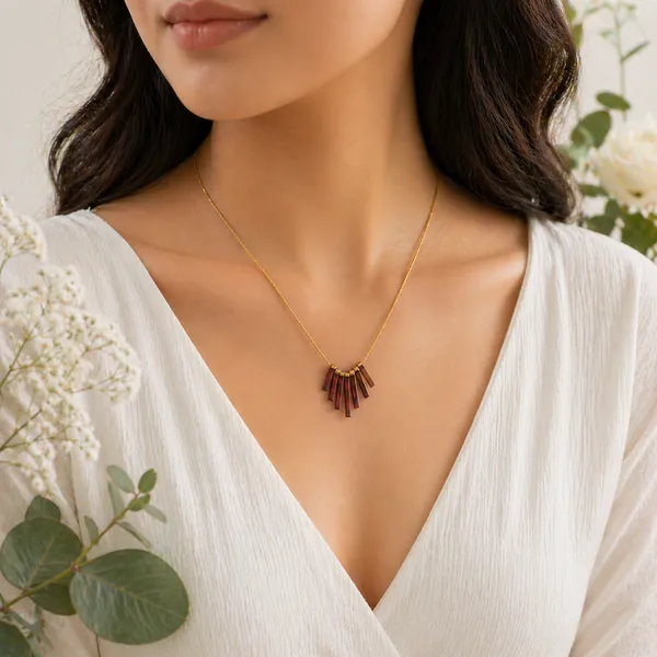 RIDHVEE_Fringe_Statement_Pendant_Necklace_for_Women_|_Anti-Tarnish_Gold_Plated_Chain_with_Geometric_Bar_Drop_Design_|_Stylish_Party_Wear_&_Daily_Wear_Jewellery_(RV-AT-CPD-033)