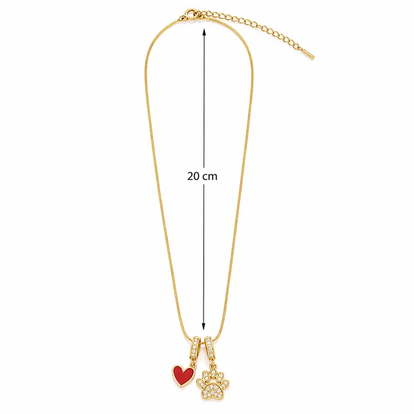 RIDHVEE_Dual_Charm_Heart_&_Paw_Pendant_Necklace_for_Women_|_Anti-Tarnish_Gold_Plated_Chain_with_CZ_Studded_Charms_|_Cute_Stylish_Daily_Wear_Jewellery_(RV-AT-CPD-034)