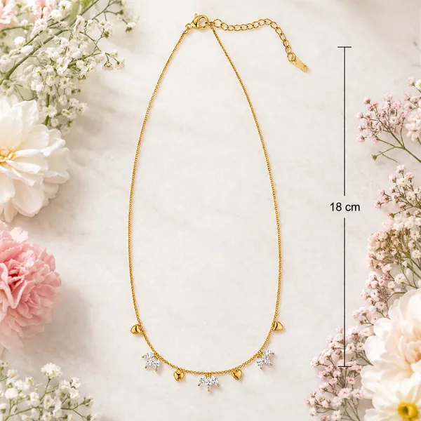 RIDHVEE_Premium_316L_Stainless_Steel_18K_Gold_Plated_Chain_Pendant_Necklace_for_Women_|_Anti-Tarnish_Dainty_Charm_Necklace_with_CZ_Stones_|_Minimalist_Daily_Wear_Luxury_Jewellery_Gift_RV-AT-CPD-036