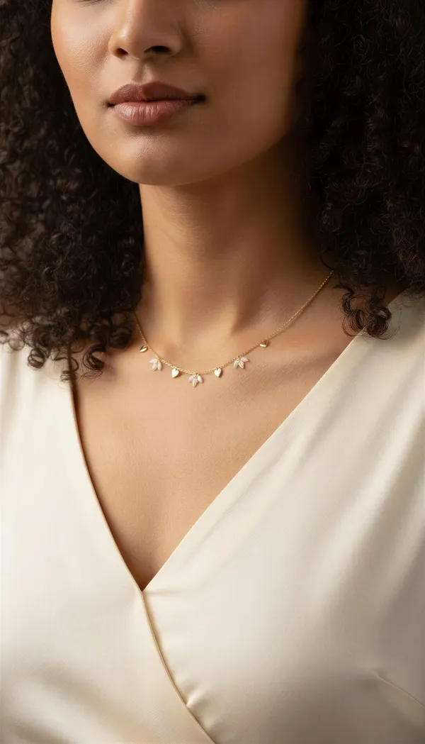 RIDHVEE_Premium_316L_Stainless_Steel_18K_Gold_Plated_Chain_Pendant_Necklace_for_Women_|_Anti-Tarnish_Dainty_Charm_Necklace_with_CZ_Stones_|_Minimalist_Daily_Wear_Luxury_Jewellery_Gift_RV-AT-CPD-036