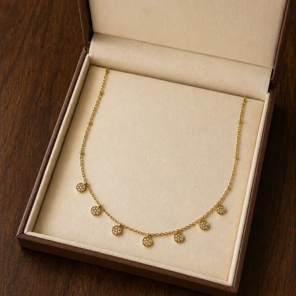 RIDHVEE_Premium_316L_Stainless_Steel_18K_Gold_Plated_Dainty_Chain_Pendant_Necklace_for_Women_|_Anti-Tarnish_Skin_Friendly_CZ_Drop_Charm_Necklace_|_Waterproof_Minimalist_Daily_Wear_Luxury_Jewellery_Gift_RV-AT-CPD-039