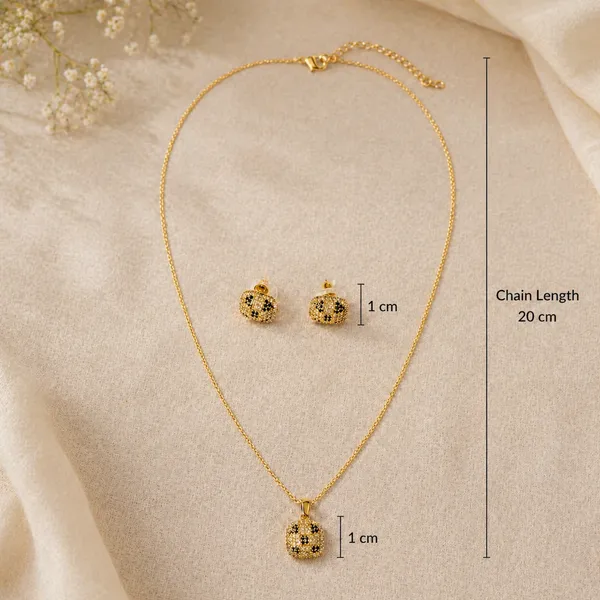RIDHVEE_Premium_316L_Stainless_Steel_18K_Gold_Plated_Pendant_Necklace_Set_for_Women_|_Anti-Tarnish_Skin_Friendly_CZ_Stud_Earrings_&_Pendant_Chain_|_Waterproof_Daily_Wear_Luxury_Jewellery_Gift_Set_RV-AT-CPD-041