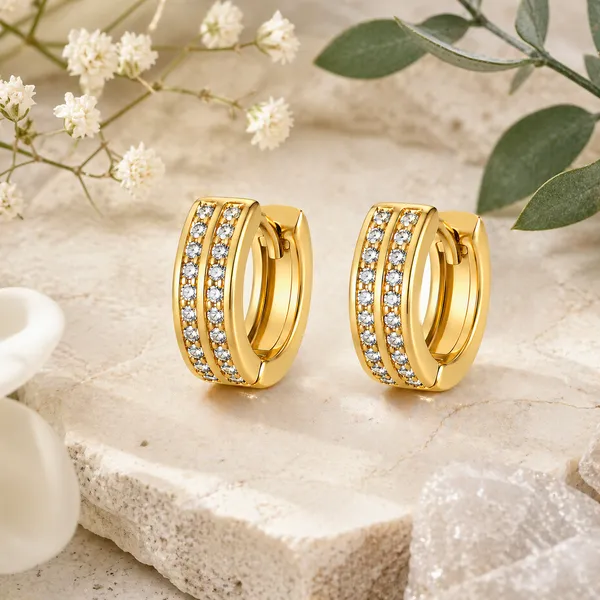 RIDHVEE_Gold_Plated_Crystal_Hoop_Earrings_for_Women_|_Anti-Tarnish_Double_Row_CZ_Huggie_Earrings_|_Stylish_Small_Hoops_for_Girls_&_Women_(1.5_cm)_(RV-AT-ERG-023)