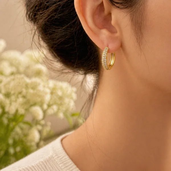 RIDHVEE_Gold_Plated_CZ_Hoop_Earrings_for_Women_|_Anti-Tarnish_Crystal_Studded_Huggie_Hoops_|_Stylish_Daily_Wear_Party_Earrings_for_Girls_(1.5_cm)_|_RV-AT-ERG-025