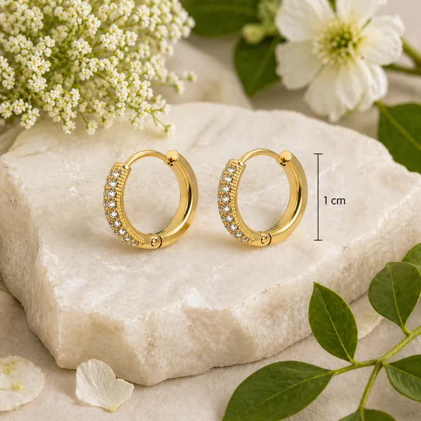 RIDHVEE_Gold_Plated_CZ_Huggie_Hoop_Earrings_for_Women_|_Anti-Tarnish_Crystal_Studded_Small_Hoops_|_Elegant_Daily_Wear_Party_Earrings_for_Girls_|_RV-AT-ERG-029