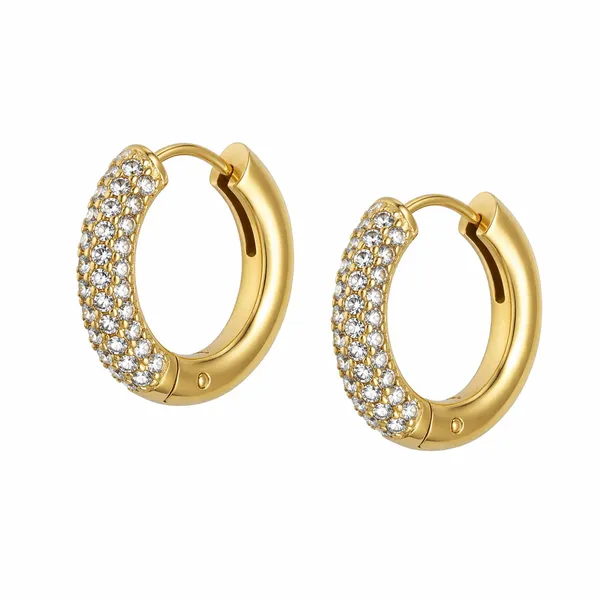 RIDHVEE_Gold_Plated_CZ_Huggie_Hoop_Earrings_for_Women_|_Anti-Tarnish_Crystal_Studded_Small_Hoops_|_Premium_Daily_Wear_Party_Earrings_for_Girls_|_Stylish_Minimal_Jewellery_|_RV-AT-ERG-030