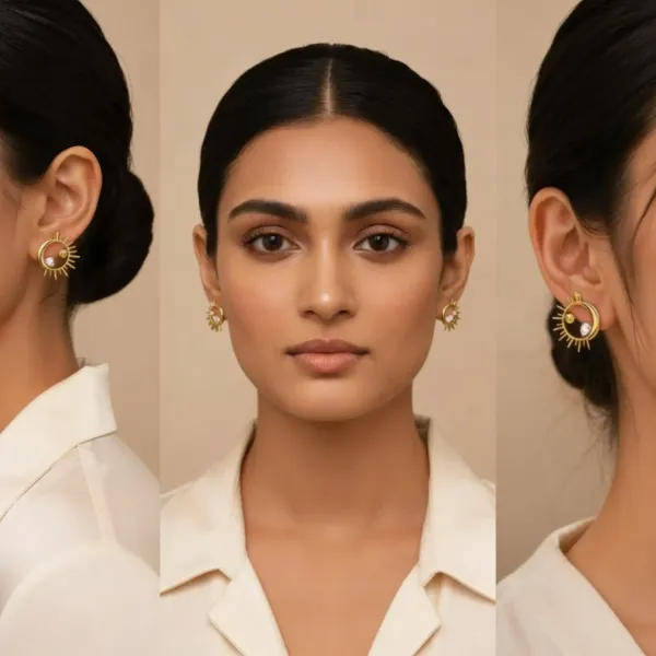 RIDHVEE_Premium_316L_Stainless_Steel_18K_Gold_Plated_Stud_Earrings_for_Women_|_Anti-Tarnish_Skin_Friendly_CZ_Sun_&_Moon_Design_Earrings_|_Waterproof_Minimalist_Luxury_Jewellery_Gift_RV-AT-ERG-031