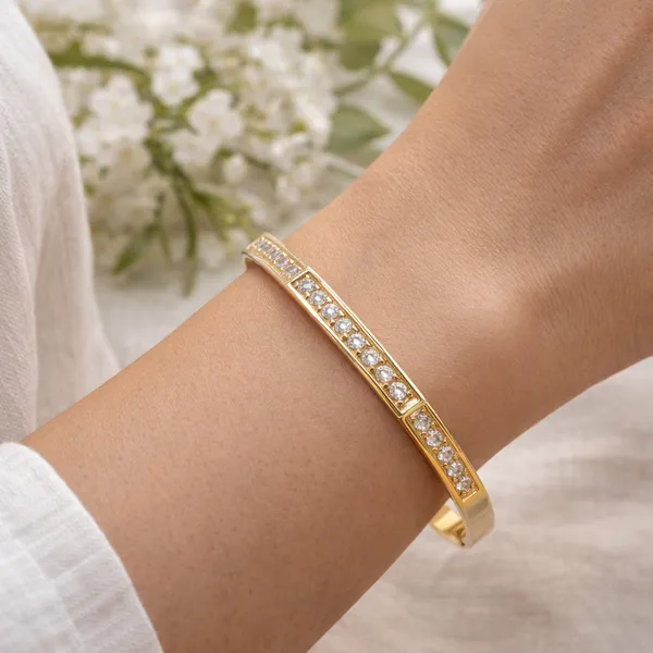 RIDHVEE_Premium_Anti-Tarnish_Gold_Plated_Kada_Bangle_for_Women_|_Skin_Friendly_|_Crystal_Studded_Elegant_Bracelet_|_Waterproof_Daily_Wear_Jewellery_Gift_for_Girls_&_Women_RV-AT-KAB-025