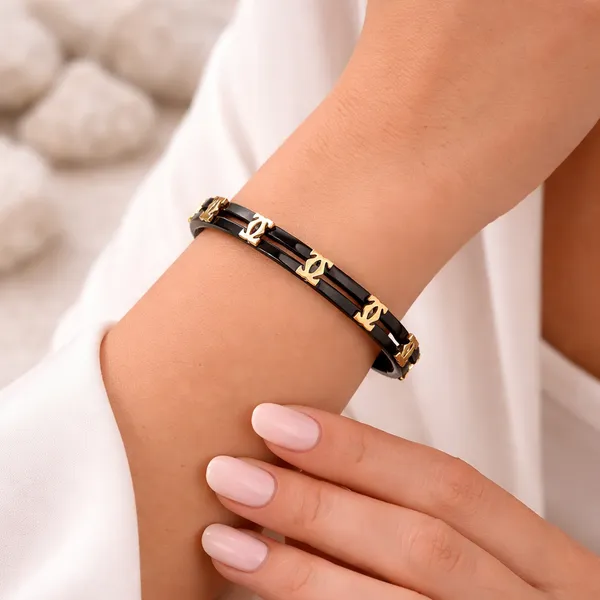 RIDHVEE_Premium_Anti-Tarnish_Black_&_Gold_Plated_Kada_Bangle_for_Women_|_Luxury_Designer_Bracelet_|_Skin_Friendly_Waterproof_Daily_Wear_Jewellery_Gift_for_Girls_&_Women_RV-AT-KAB-026