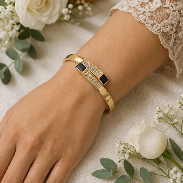 RIDHVEE_Gold_Plated_CZ_&_Black_Stone_Designer_Kada_Bangle_for_Women_|_Anti-Tarnish_Stylish_Bracelet_|_Premium_Crystal_Studded_Fashion_Kada_for_Daily_Wear_&_Party_(RV-AT-KAB-027)